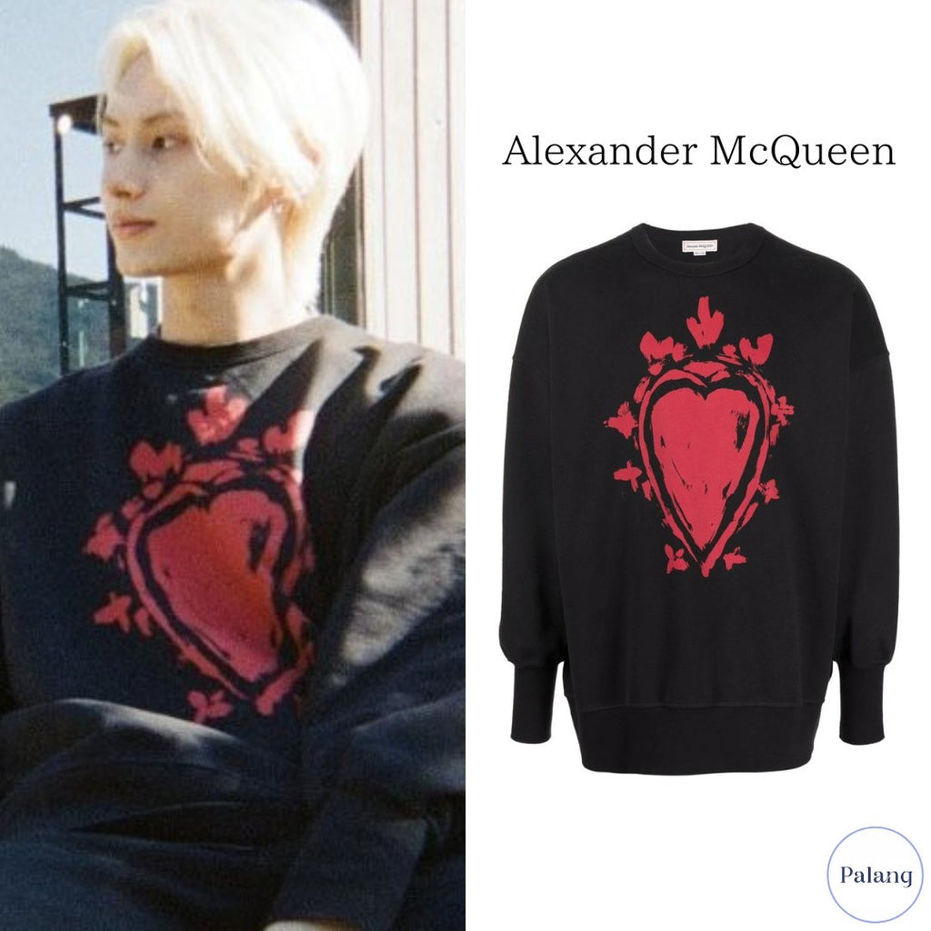 【SEVENTEEN ジュン】Alexander McQueen ブラックスウェット - Palang ‐ KpopFashionStore