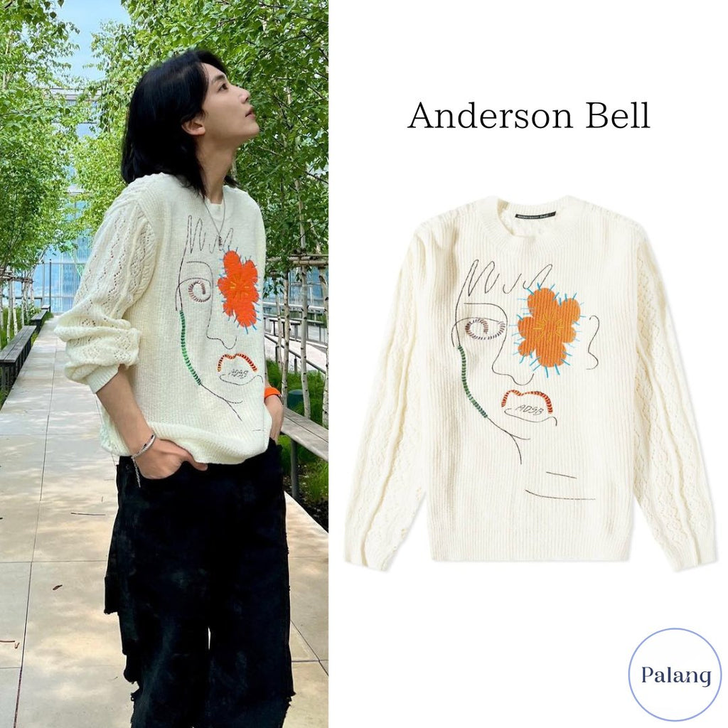 【SEVENTEEN ジョンハン】ANDERSSON BELL フラワークルーネック セーター - Palang ‐ KpopFashionStore