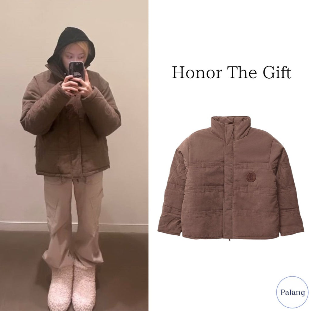 【aespa ジゼル】Honor The Gift H Wire Quilt Jacket - Palang ‐ KpopFashionStore