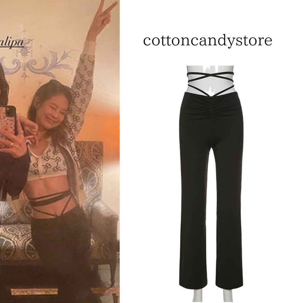 【BLACKPINK ジェニ】cottoncandystore ハイウエストパンツ - Palang ‐ KpopFashionStore