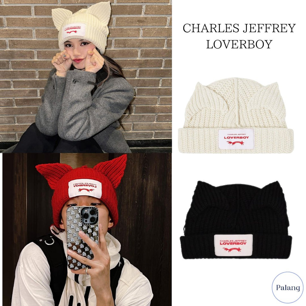 【BLACKPINK リサ・SEVENTEEN ドギョム】Charles Jeffrey LOVERBOY ねこ耳ビーニー - Palang ‐ KpopFashionStore