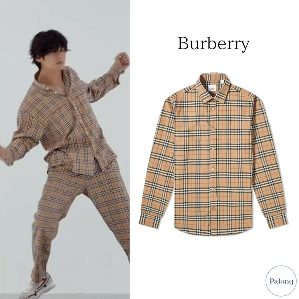 【BTS V】Burberry チェック シャツ - Palang ‐ KpopFashionStore