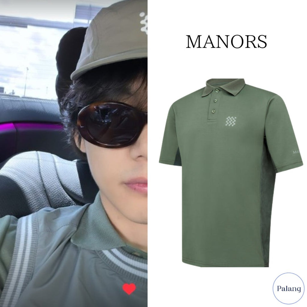【BTS V】MANORS ポロシャツ グリーン - Palang ‐ KpopFashionStore