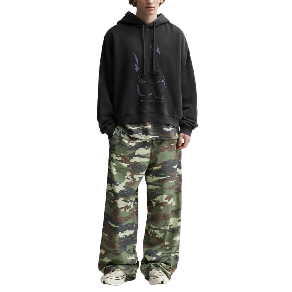 【LE SSERAFIM ユンジン】ACNE STUDIOS Skull Printed Hoodie - Palang ‐ KpopFashionStore