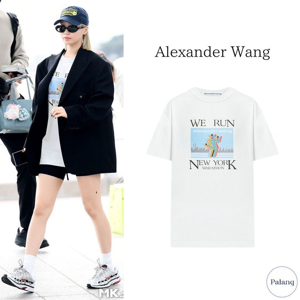 【LE SSERAFIM チェウォン】Alexander Wang Marathon Tシャツ - Palang ‐ KpopFashionStore