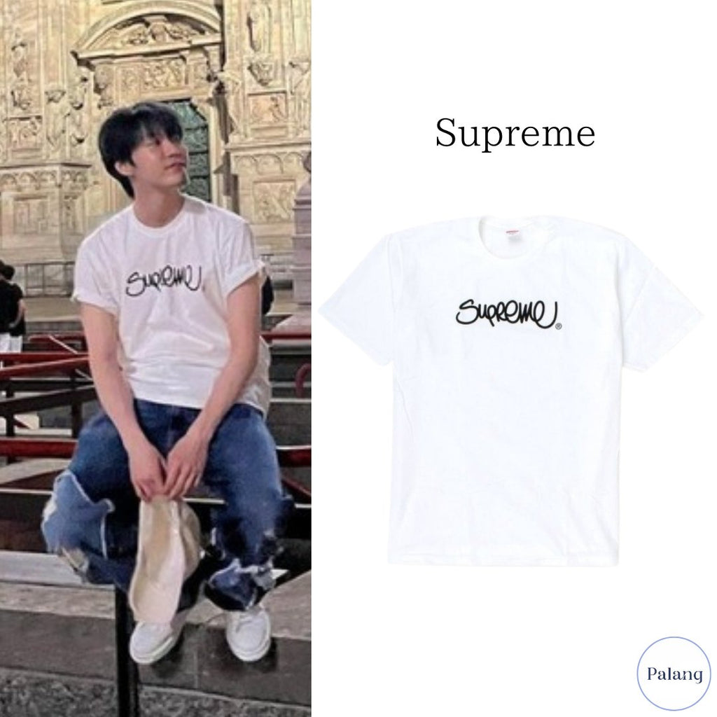 【NCT ドヨン】Supreme ロゴ Tシャツ - Palang ‐ KpopFashionStore