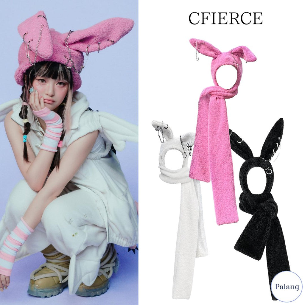 【NewJeans ハニ】CFIERCE バーニー フード スカーフ - Palang ‐ KpopFashionStore