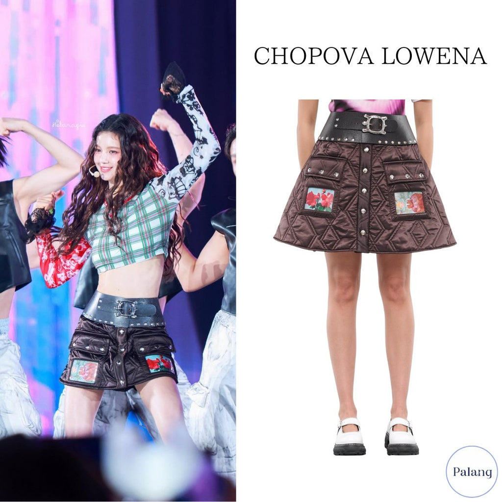 【NewJeans ダニエル】Chopova Lowena ブラウン ミニスカート - Palang ‐ KpopFashionStore