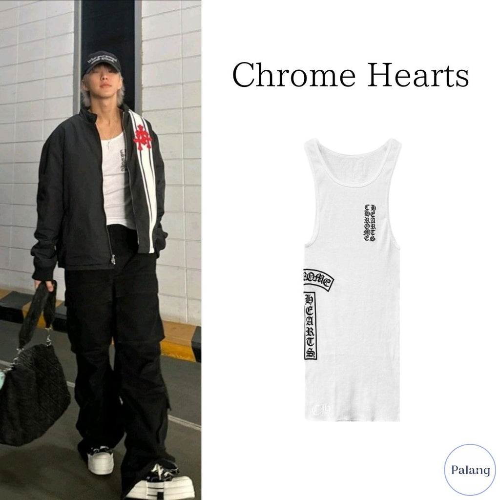 【SEVENTEEN ホシ】CHROME HEARTS リブタンクトップ - Palang ‐ KpopFashionStore