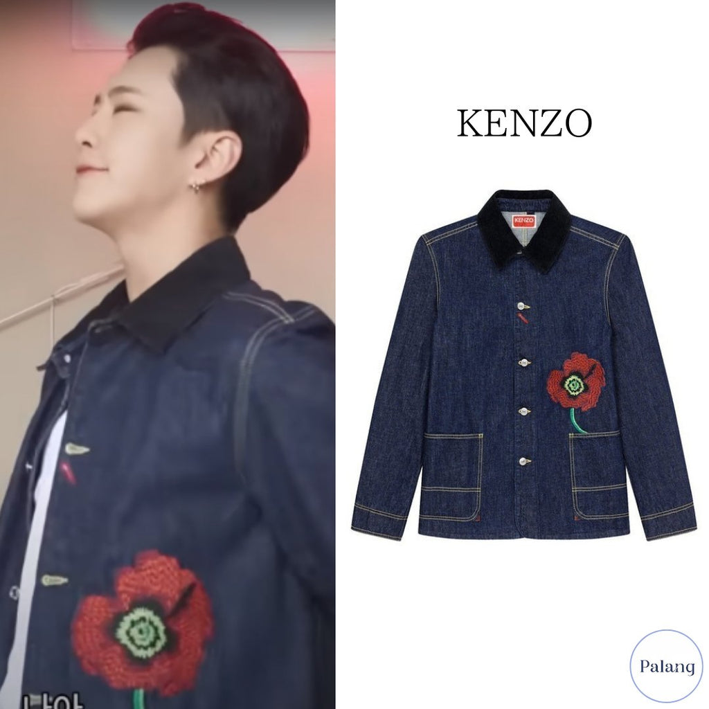 【SEVENTEEN ホシ】KENZOフローラル デニムジャケット - Palang ‐ KpopFashionStore