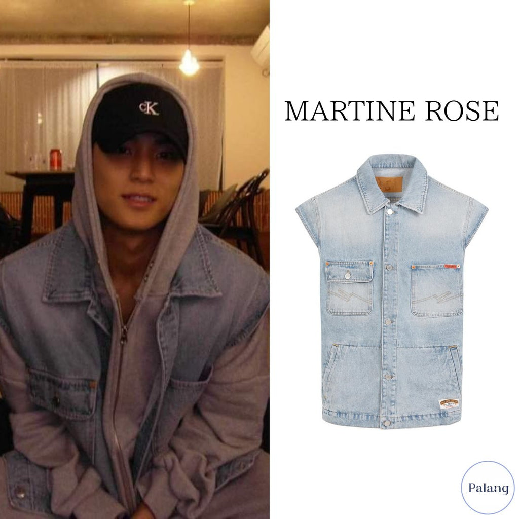 【SEVENTEEN ミンギュ】MARTINE ROSE フェード デニムベスト - Palang ‐ KpopFashionStore