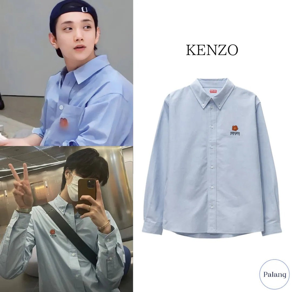 【SEVENTEEN ジョシュア・TREASURE ハルト】KENZO ロングスリーブ シャツ - Palang ‐ KpopFashionStore