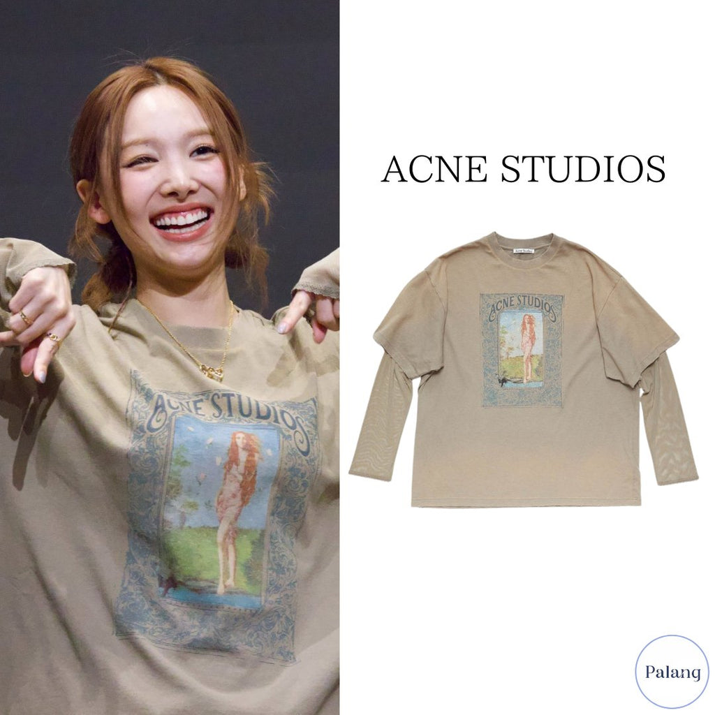 【TWICE ナヨン】ACNE STUDIOS トープ レイヤード 長袖Tシャツ - Palang ‐ KpopFashionStore