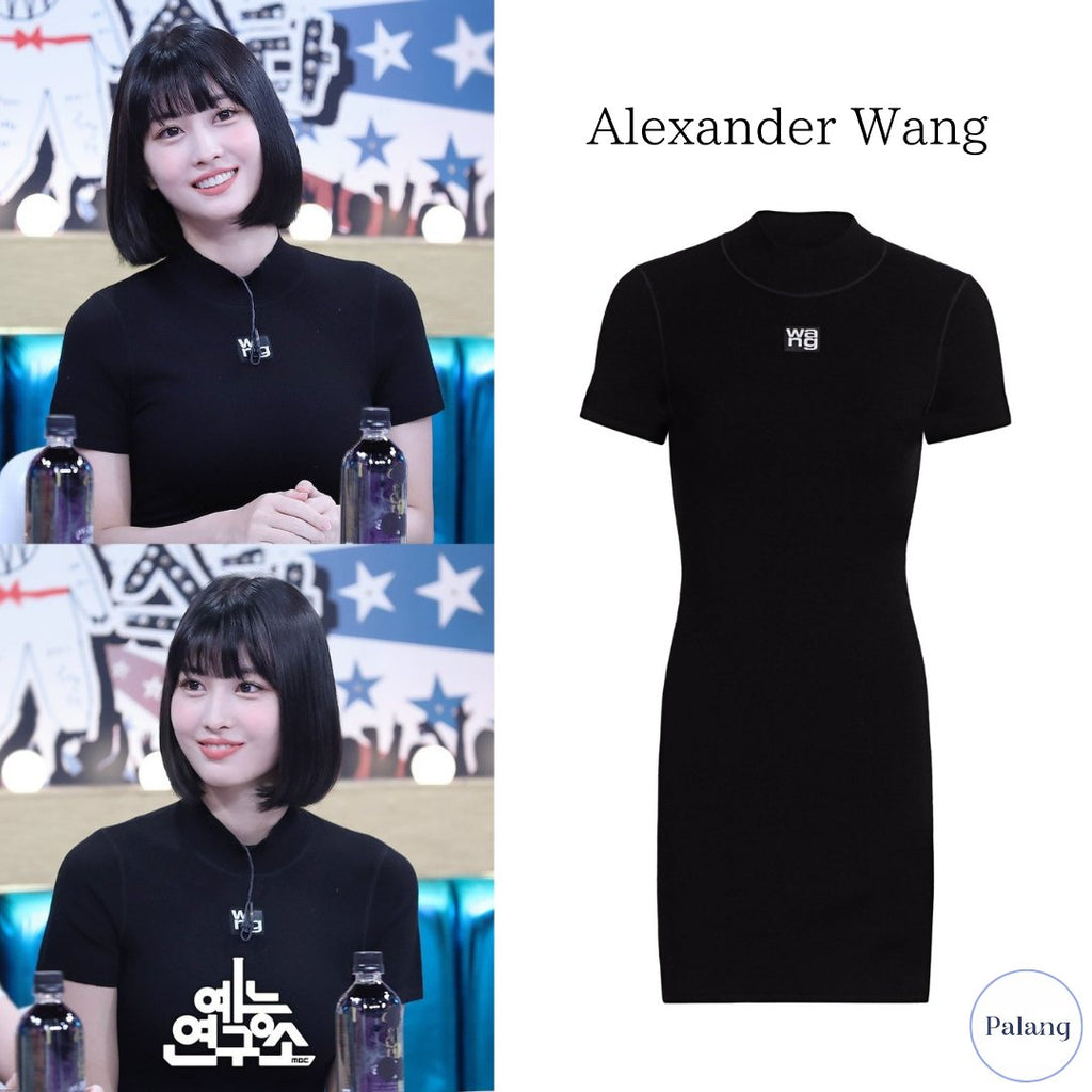 【TWICE モモ】Alexander Wang ロゴ ワンピース - Palang ‐ KpopFashionStore