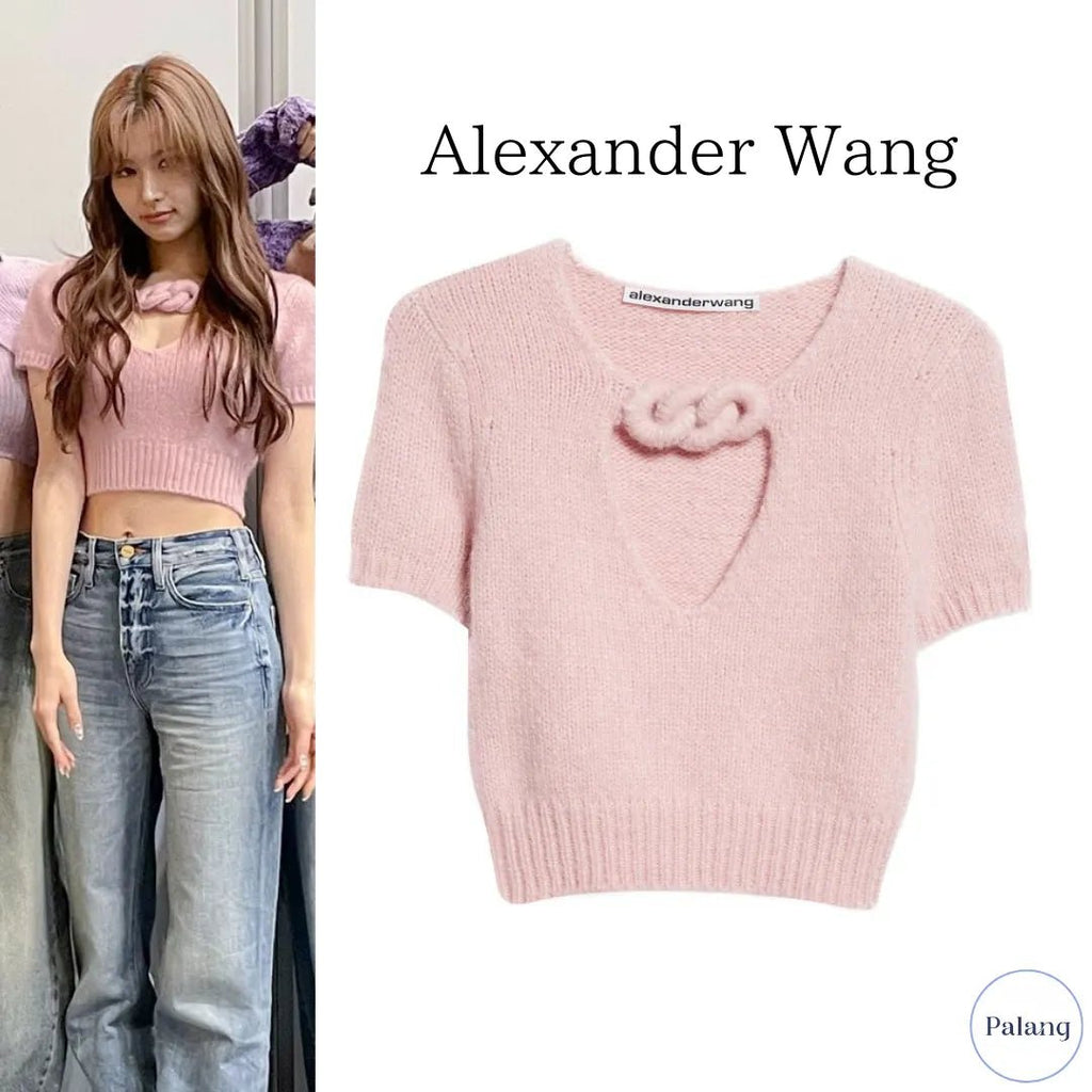 【TWICE サナ】Alexander Wang サークル ニット トップ - Palang ‐ KpopFashionStore