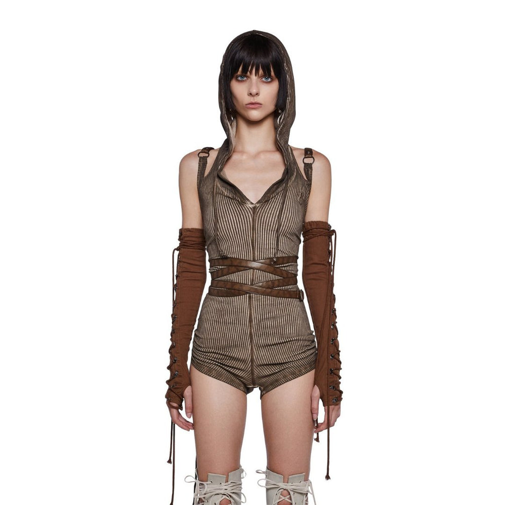 【TWICE モモ】DARKER WAVS Tempo Wrapped Harness Romper - Palang ‐ KpopFashionStore