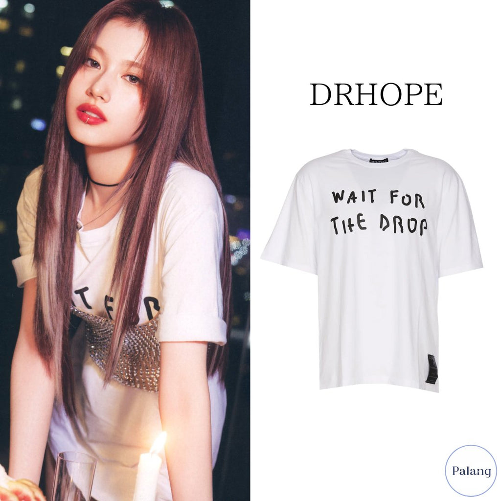 【TWICE サナ】DRHOPE グラフィック Tシャツ - Palang ‐ KpopFashionStore