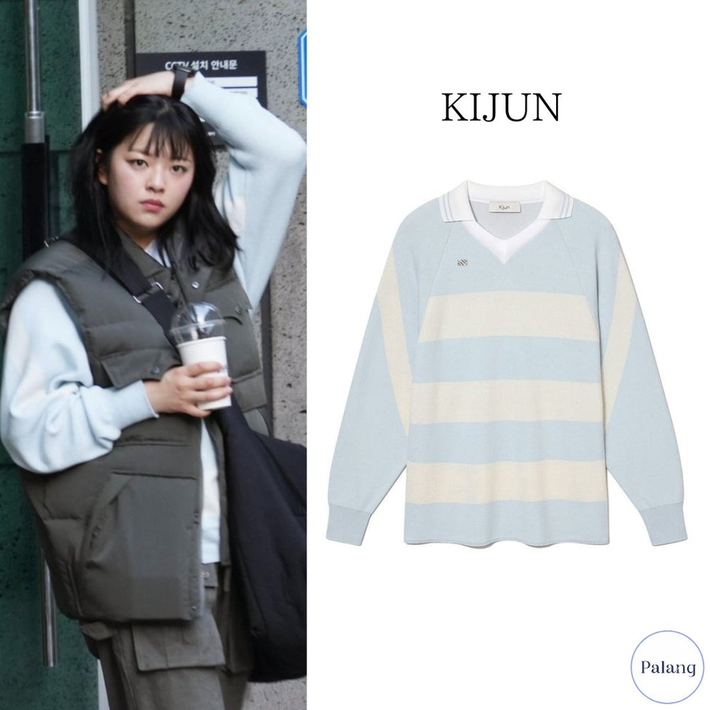 【TWICE ジョンヨン】KIJUN ボーダー ニット スウェット - Palang ‐ KpopFashionStore