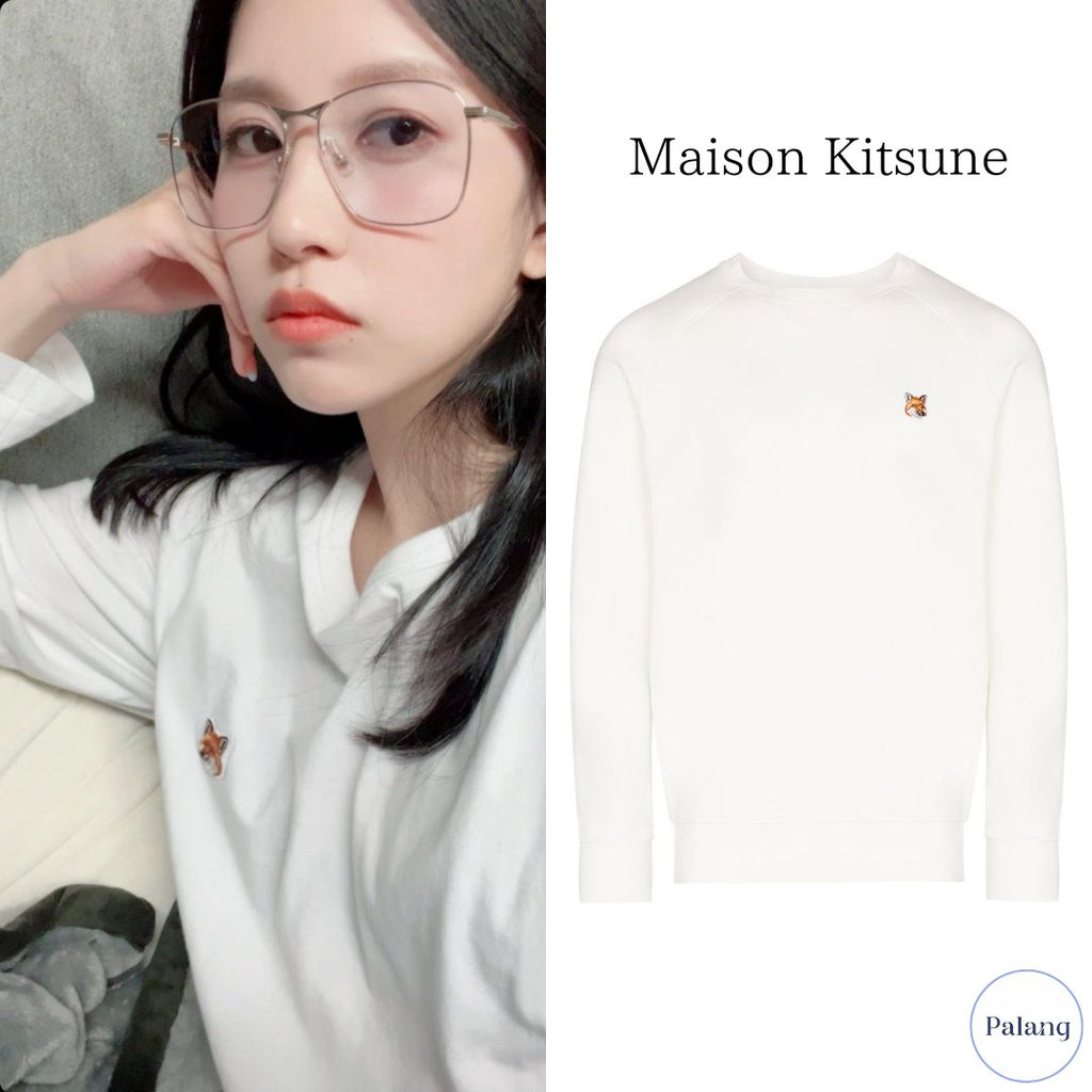 【TWICE ミナ】MAISON KITSUNE ロゴ スウェットシャツ - Palang ‐ KpopFashionStore