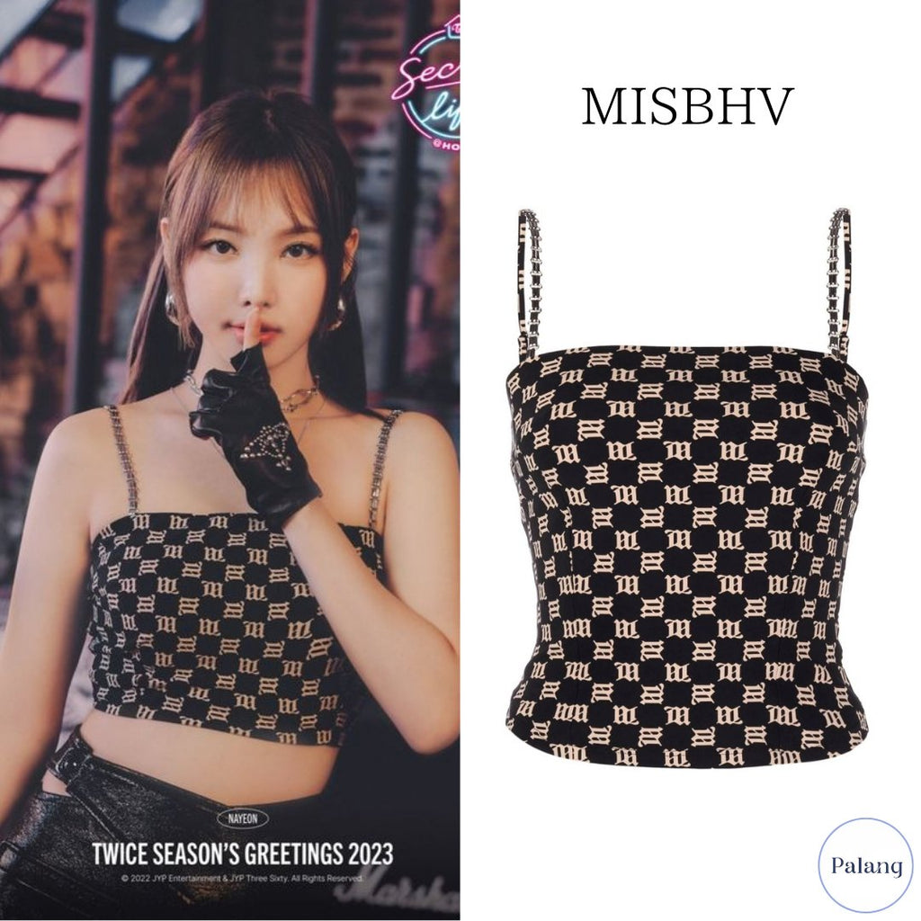 【TWICE ナヨン】MISBHV モノグラム キャミソール - Palang ‐ KpopFashionStore