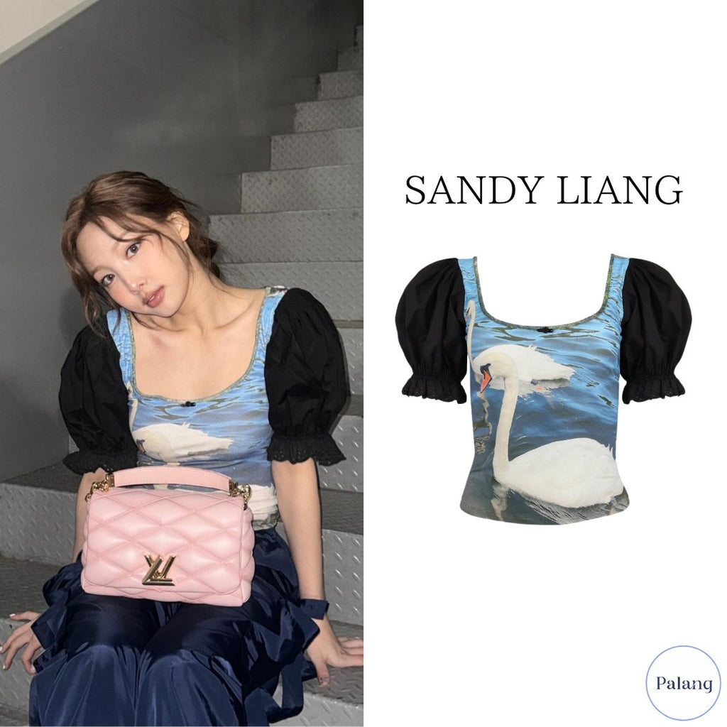 【TWICE ナヨン】SANDY LIANG ブルー Mondays トップス - Palang ‐ KpopFashionStore