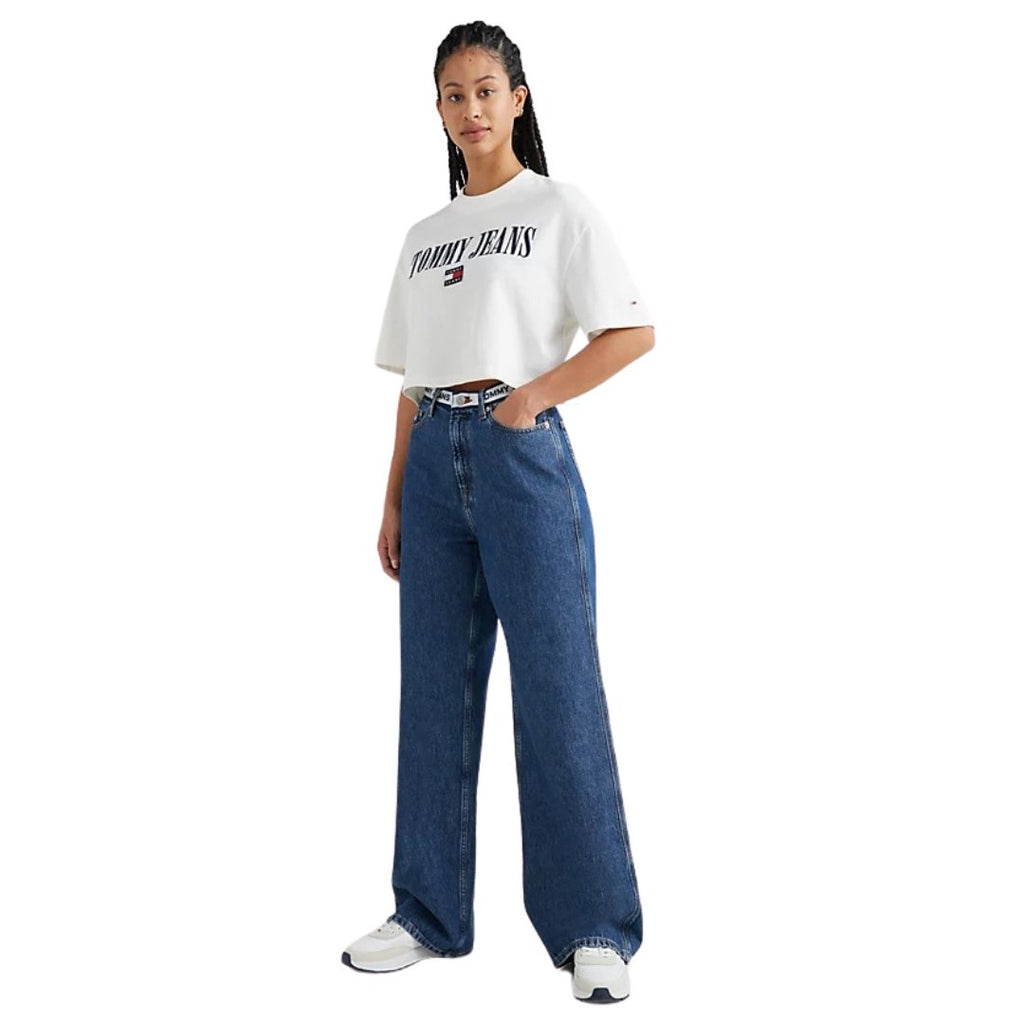 【TWICE ナヨン】Tommy Jeans ロゴ ショート Tシャツ - Palang ‐ KpopFashionStore