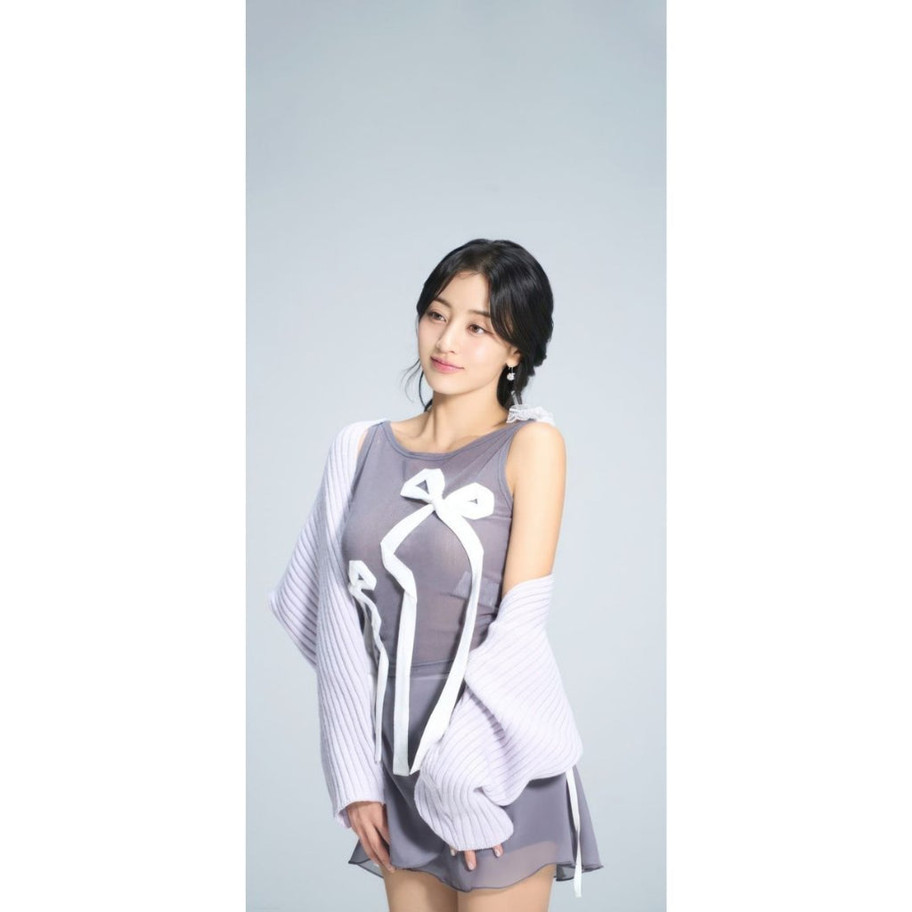 【TWICE ジヒョ】Zemeta Ribbon Droll Tank Top - Palang ‐ KpopFashionStore